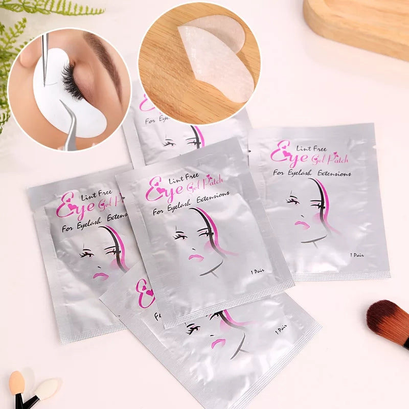 50 psc Eyelashes Extension Under Eye Pads Lint free patches make up uk