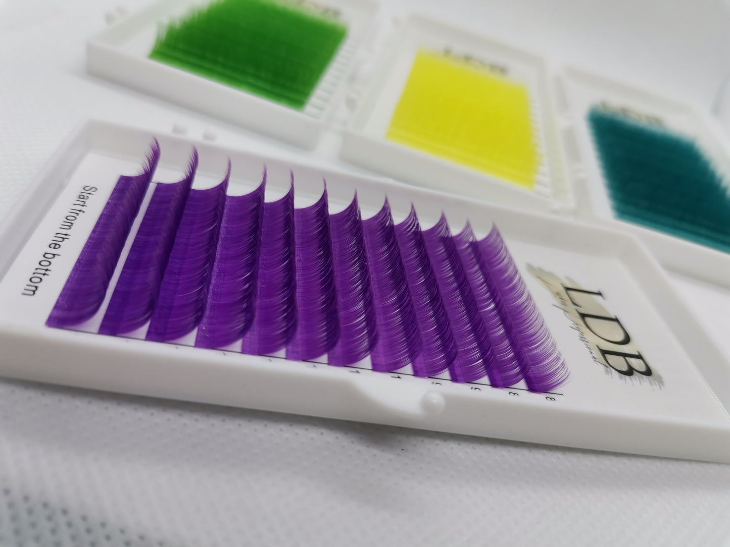 Purple eyelashes extension 0.07 C curl Mix size 8-13mm