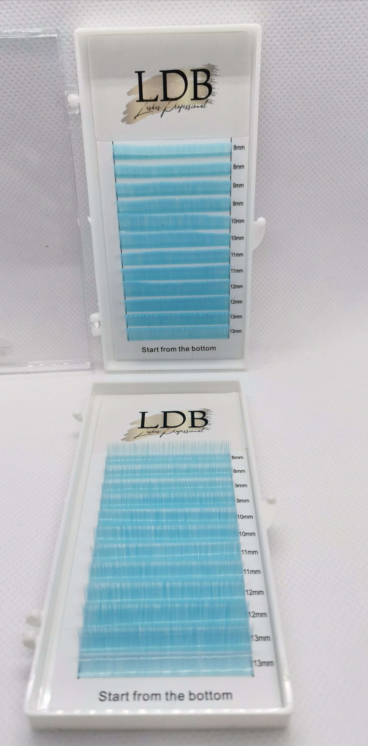 Light Blue eyelashes extension 0.07 C curl Mix size 8-13mm