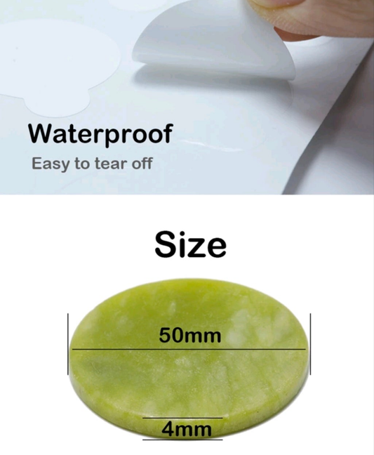 100pcs Eyelash Extension Glue Stickers And 1pc Jade Stone Glue Adhesive Pallet Pad Holder For Lashes extension