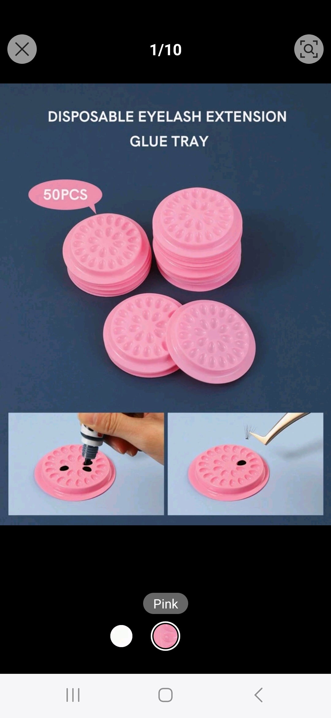 50 psc Eyelashes extension glue adhesive holders