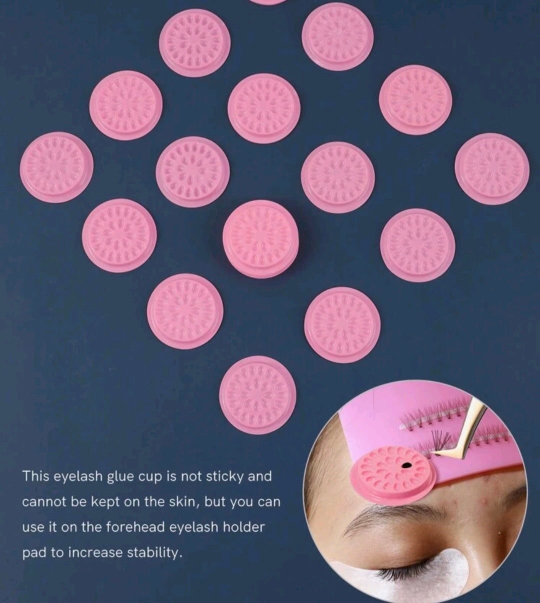 50 psc Eyelashes extension glue adhesive holders